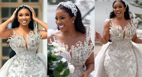 Serwaa Amihere Shocks Social Media with Bridal Fashion , in Collaboration with Sima Brew