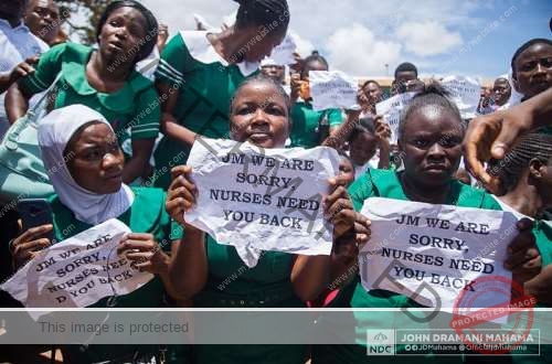 JM We Are Sorry – Nurses Plead With Former President After Severe Hardship Under Nana Addo’s Government