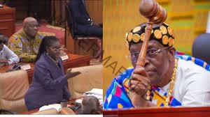  “Resume your seat” – Speaker Bagbin orders Ursula Owusu in clash over omport restrictions bill