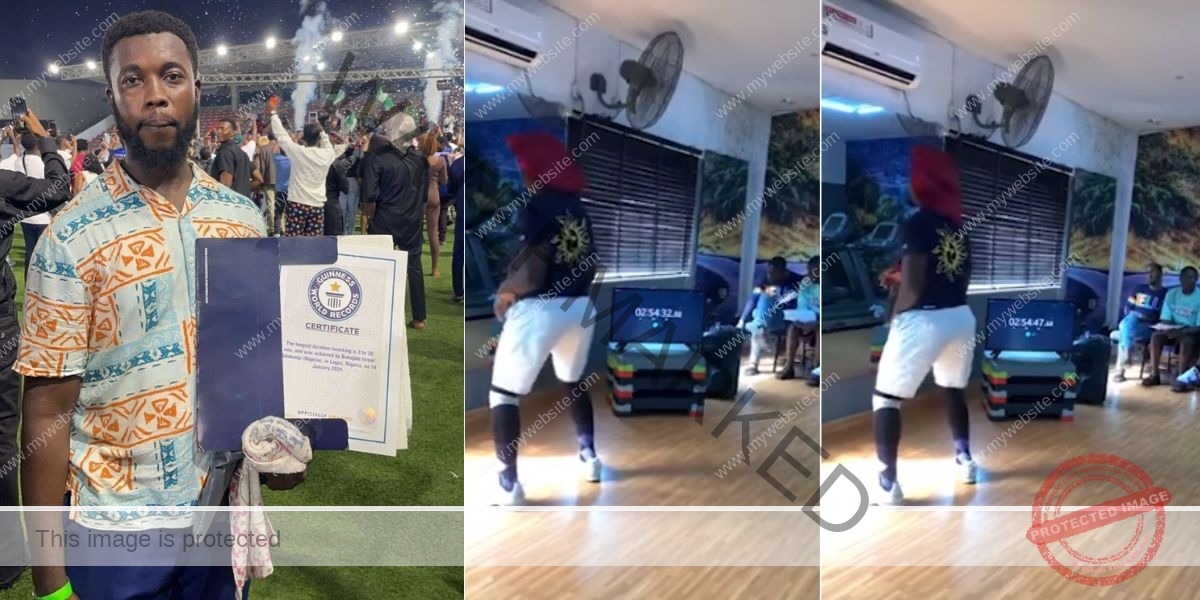 Nigerian man breaks Guinness World Records for longest twerking.