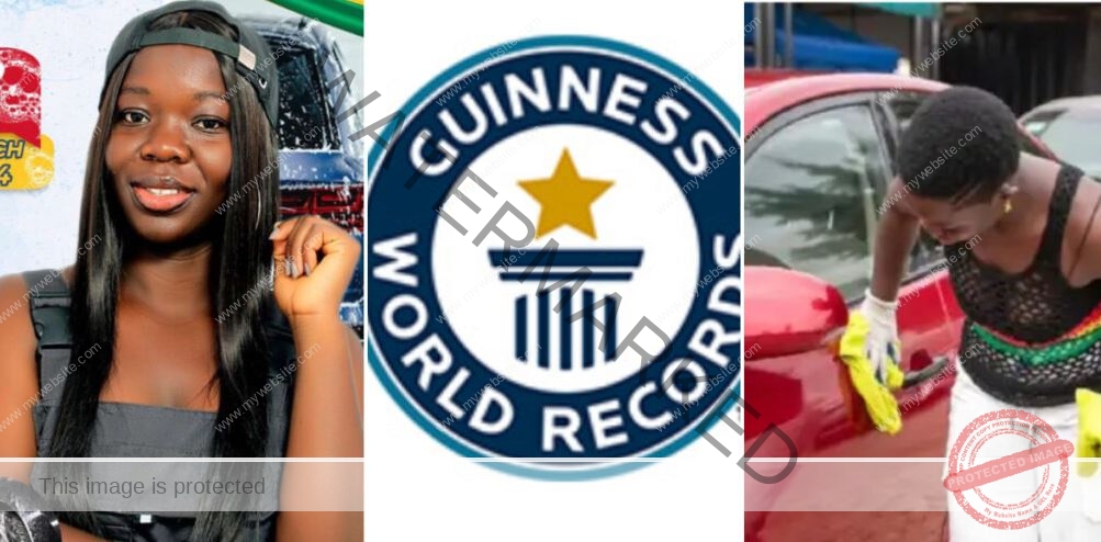 Felicity Asantewaa holds the record for most cars washed; GWR confirms