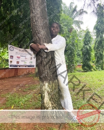 Ghanaian journalist breaks World Record for longest tree hug