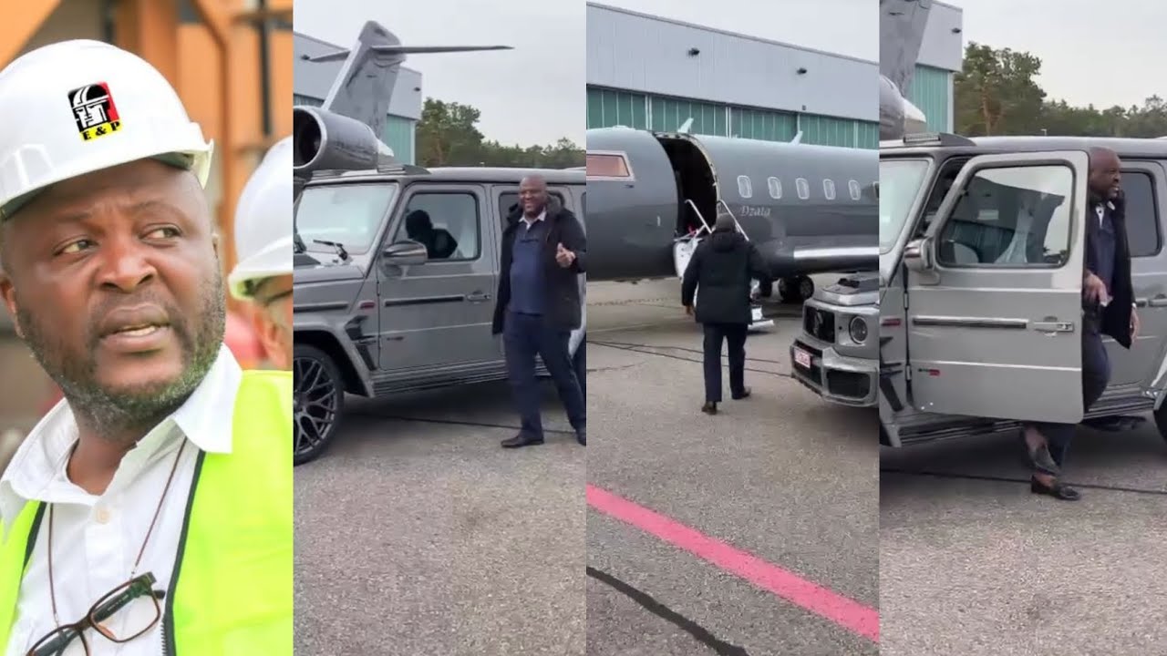 Ibrahim Mahama Shows Off His 2023 G-Wagon And Private Jet in new video