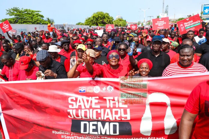 Photos from Opposition parties’ declare against Chief Justice’s suspension
