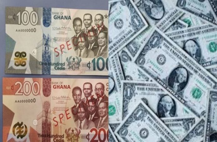 Cedi trades at GH¢14.60 per dollar; BoG push US$490m in April