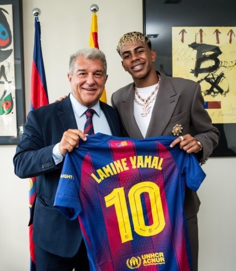 La Liga: Barcelona give 18-year-old Lamine Yamal Lionel Messi’s iconic No. 10 jersey.
