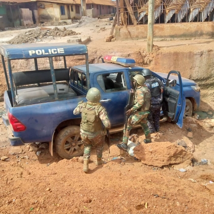 Officer Loses Life During Rival Confrontation Involving Masked Gunmen at Sampa