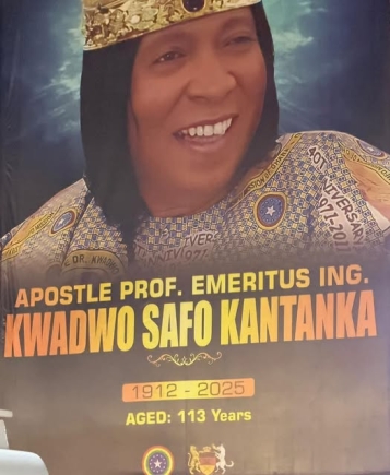How old was Apostle Kwadwo Safo Kantanka at the time of his death?