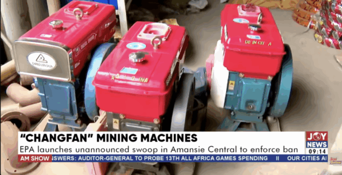 EPA Cracks Down on Illegal “Changfan” Machine Sales in Amansie Central EPA Cracks Down on Illegal “Changfan” Machine Sales in Amansie Central