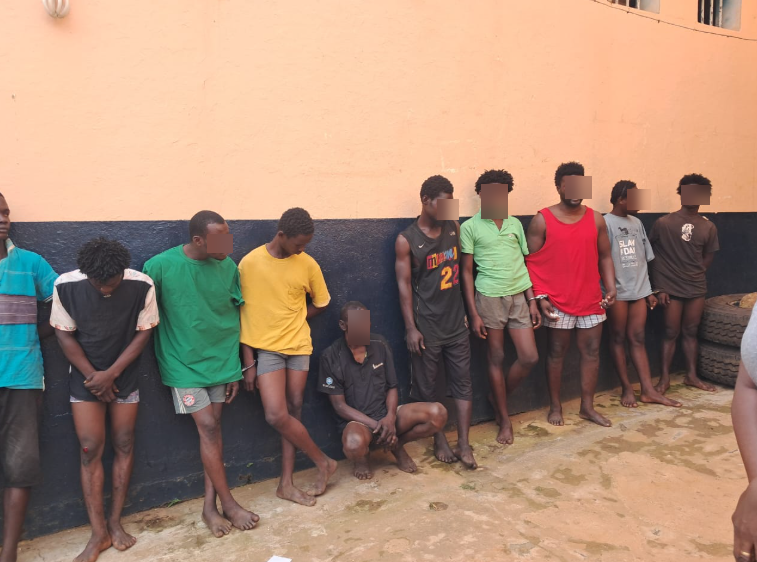 Nkawkaw Police arrest 17 suspected drug users in demolition operation Nkawkaw Police arrest 17 suspected drug users in demolition operation